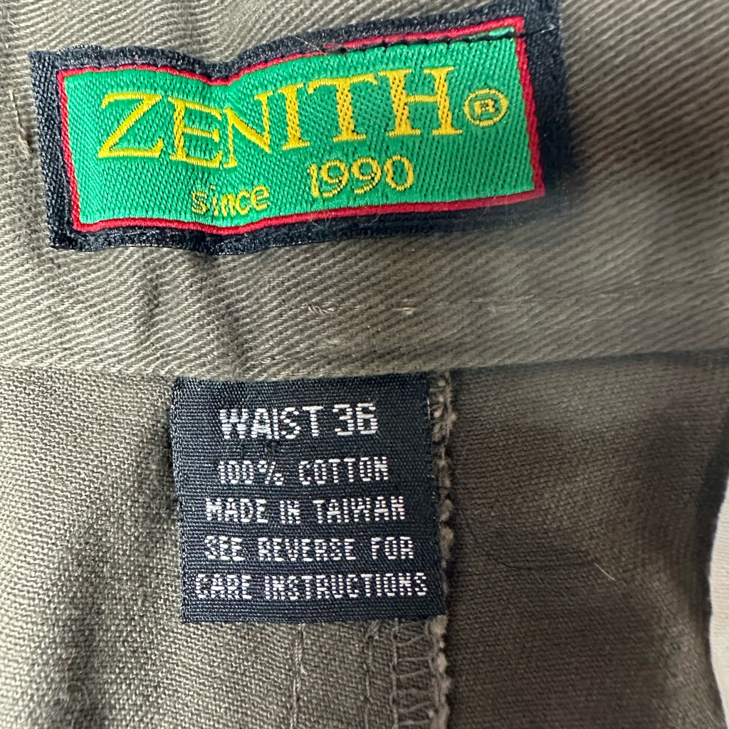 Vintage Zenith Jants Men's 36 Olive Cargo Shorts 90s Y2k New With Tags Cotton — image 4 of 7
